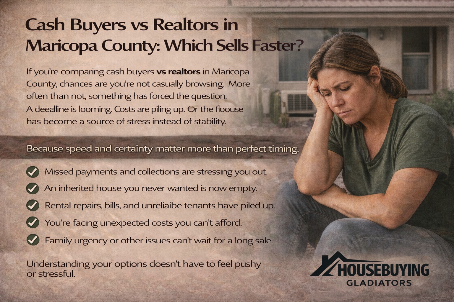 Cash Buyers vs Realtors Maricopa County Which Sells Faster
