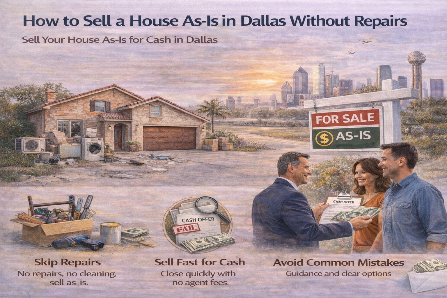 How to Sell a House As-Is in Dallas Without Repairs