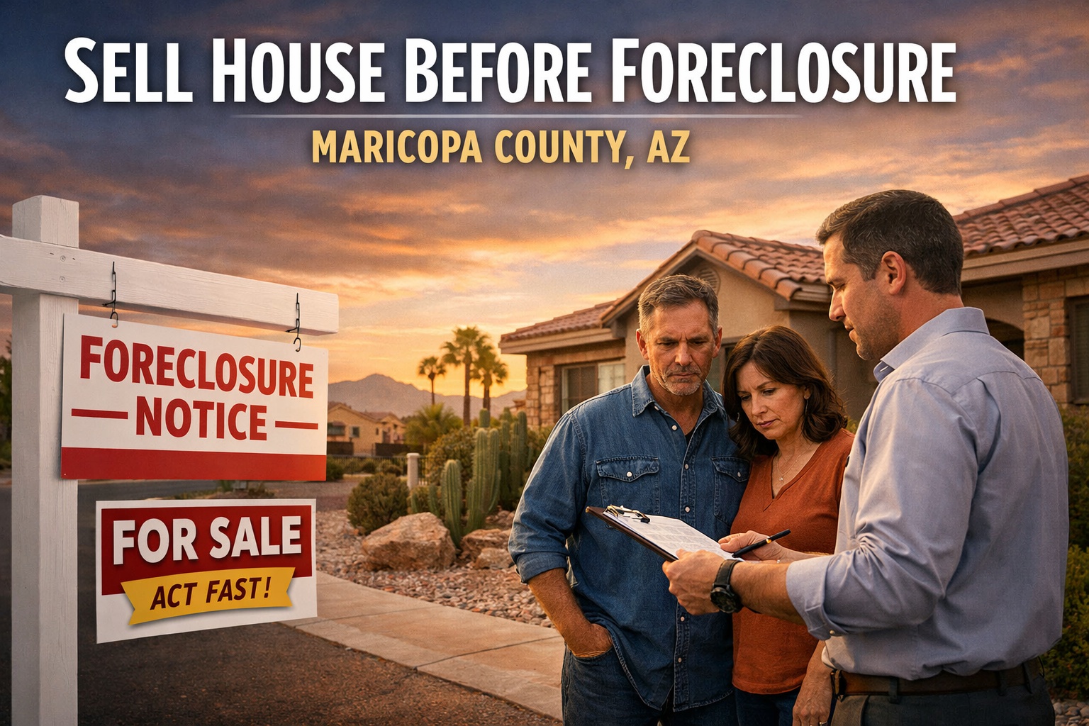 Sell House Before Foreclosure Maricopa County AZ