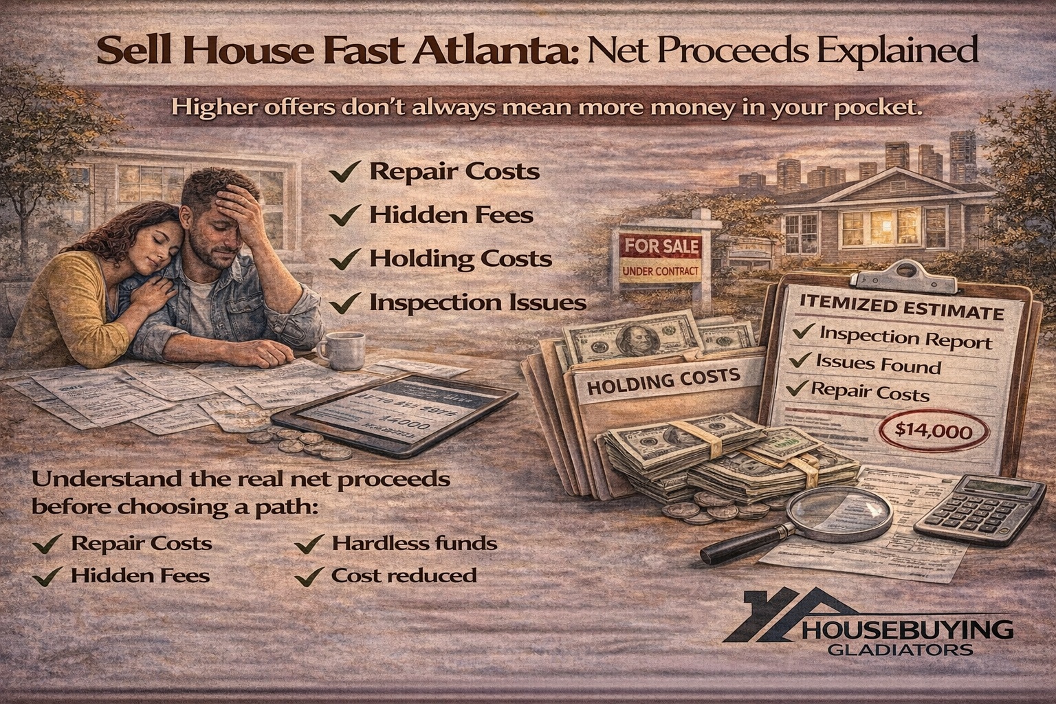 Sell house fast Atlanta net proceeds explained