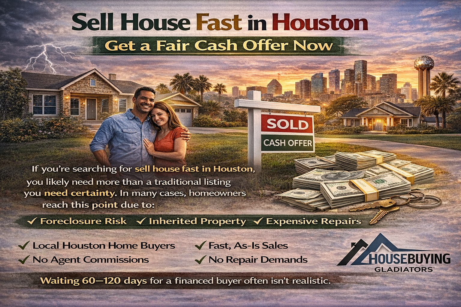 Sell house fast in Houston with a fair cash offer