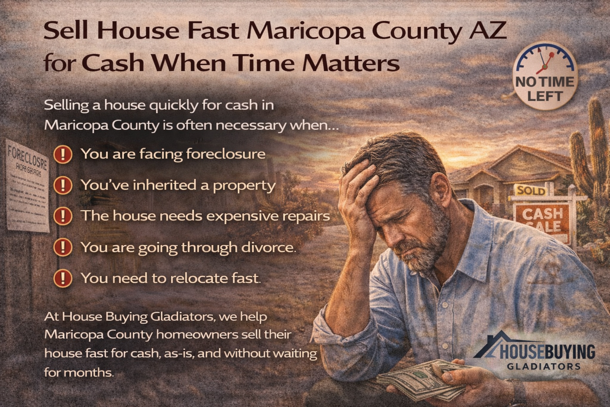 Sell House Fast Maricopa County AZ for Cash When Time Matters