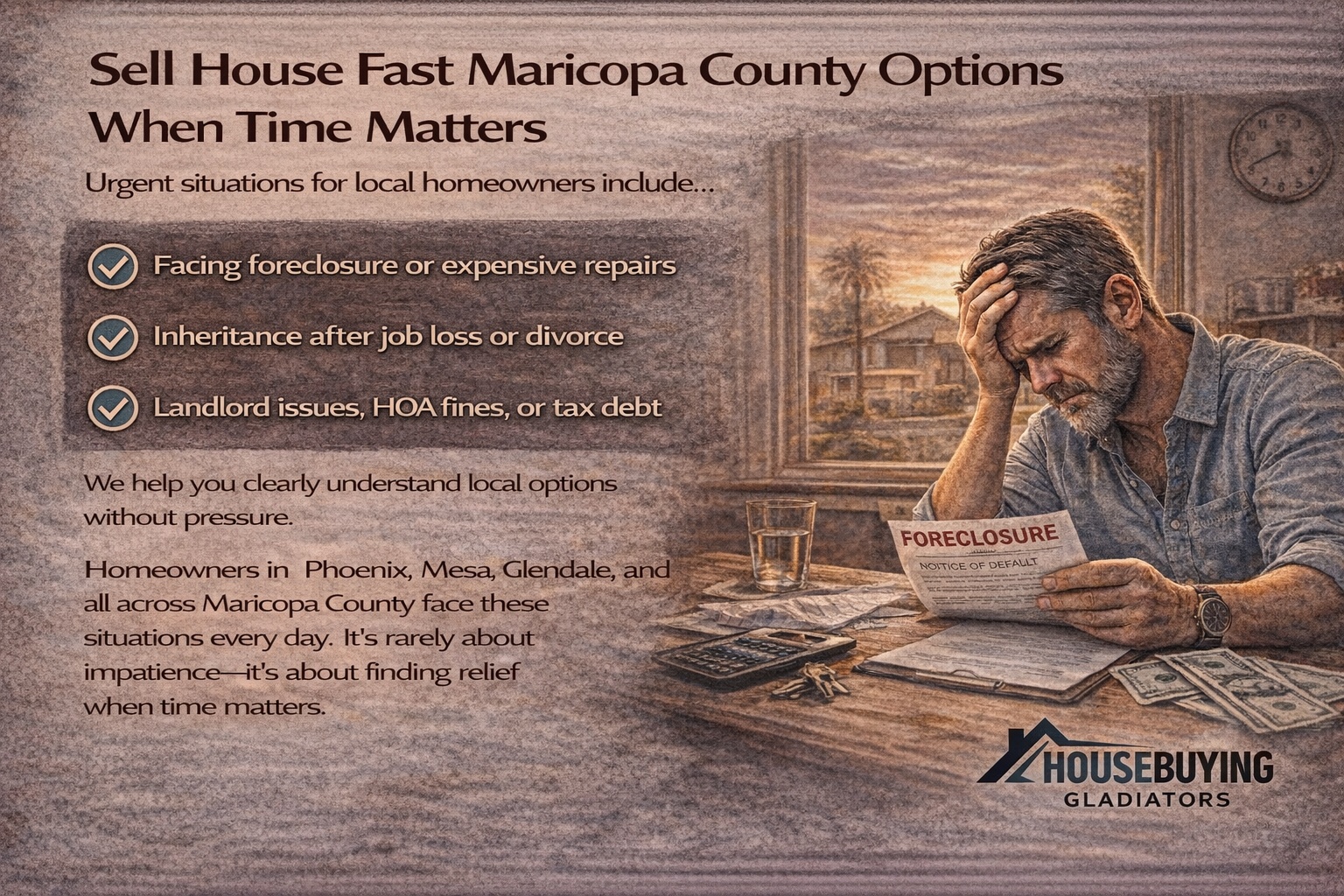 Sell House Fast Maricopa County Options When Time Matters