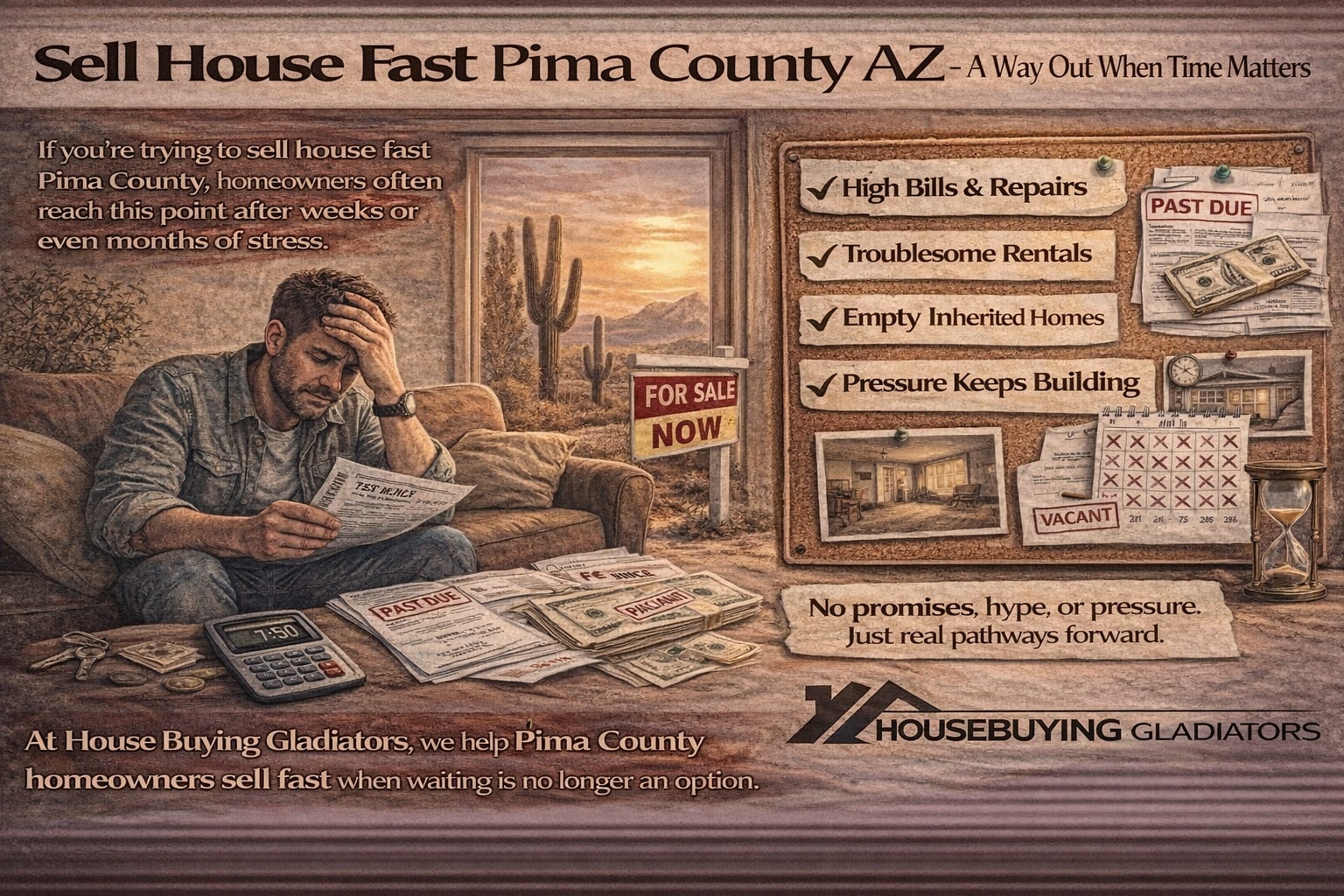 Sell house fast Pima County AZ when time matters