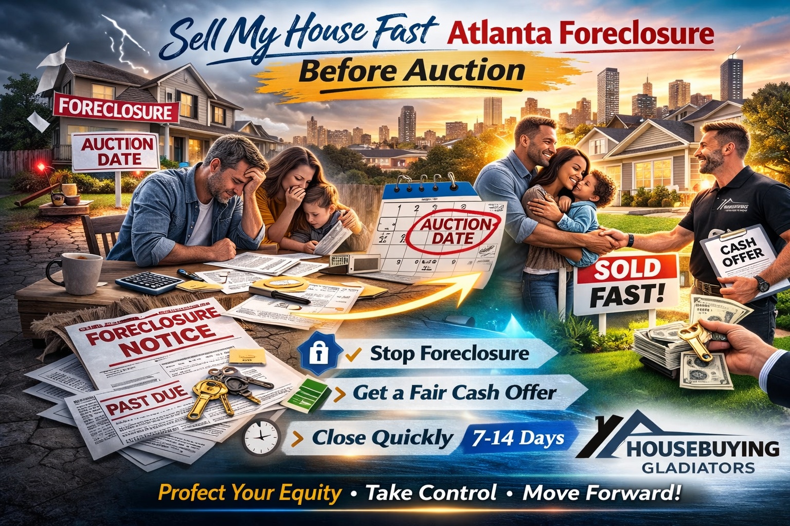 Sell my house fast in Atlanta before foreclosure auction