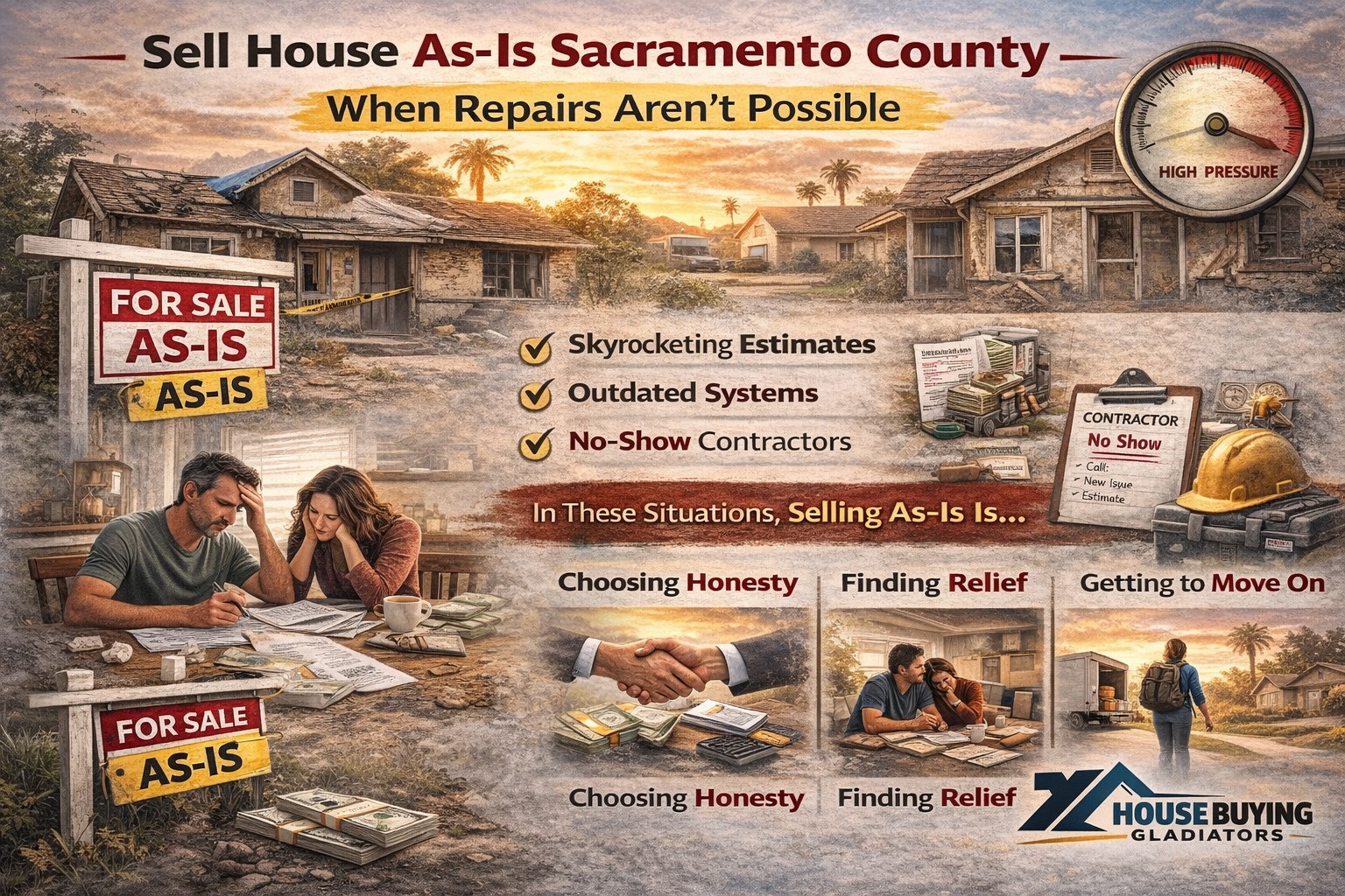 Sell House As-Is Sacramento County When Repairs Aren’t Possible