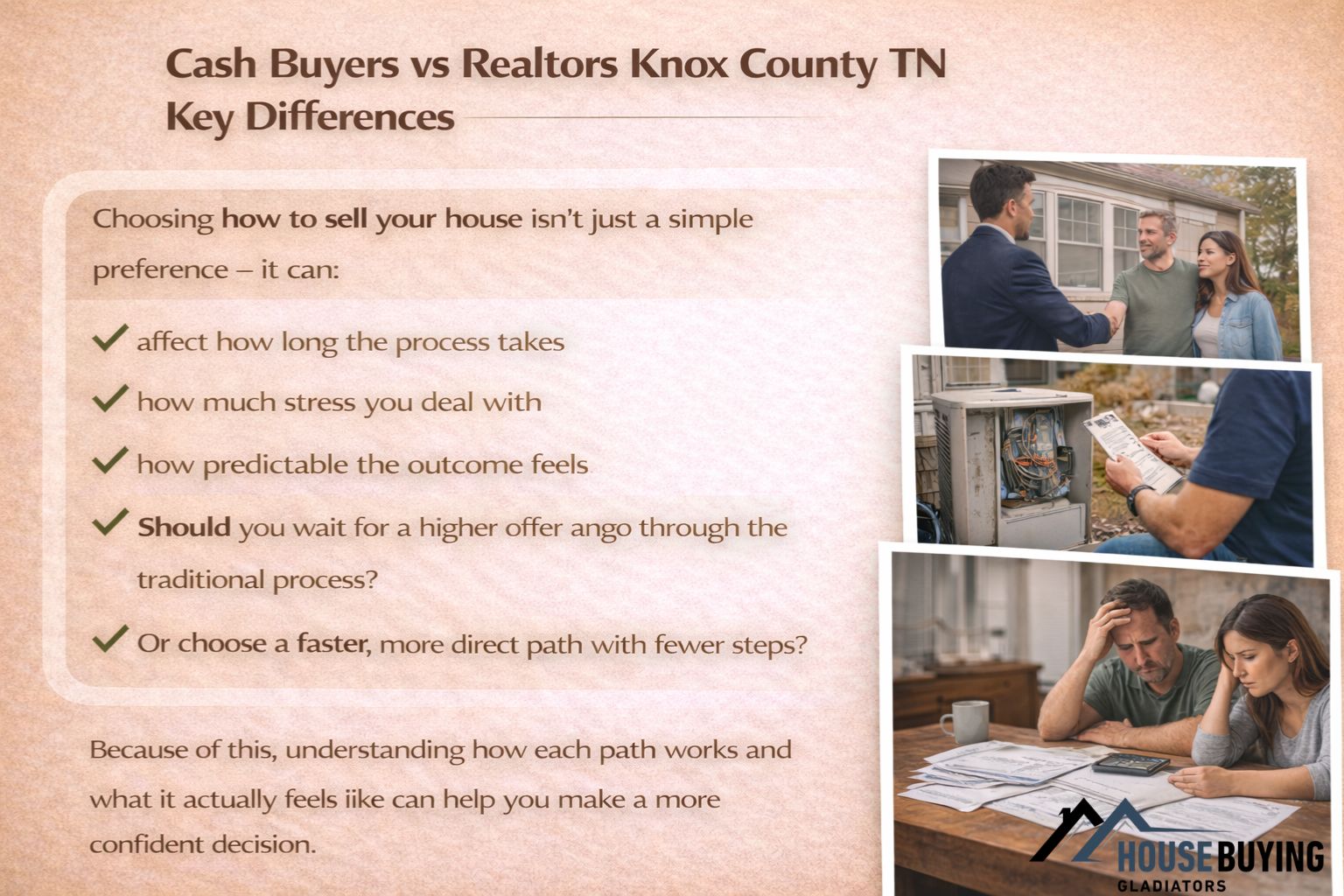 Cash Buyers vs Realtors Knox County TN Which Is Better