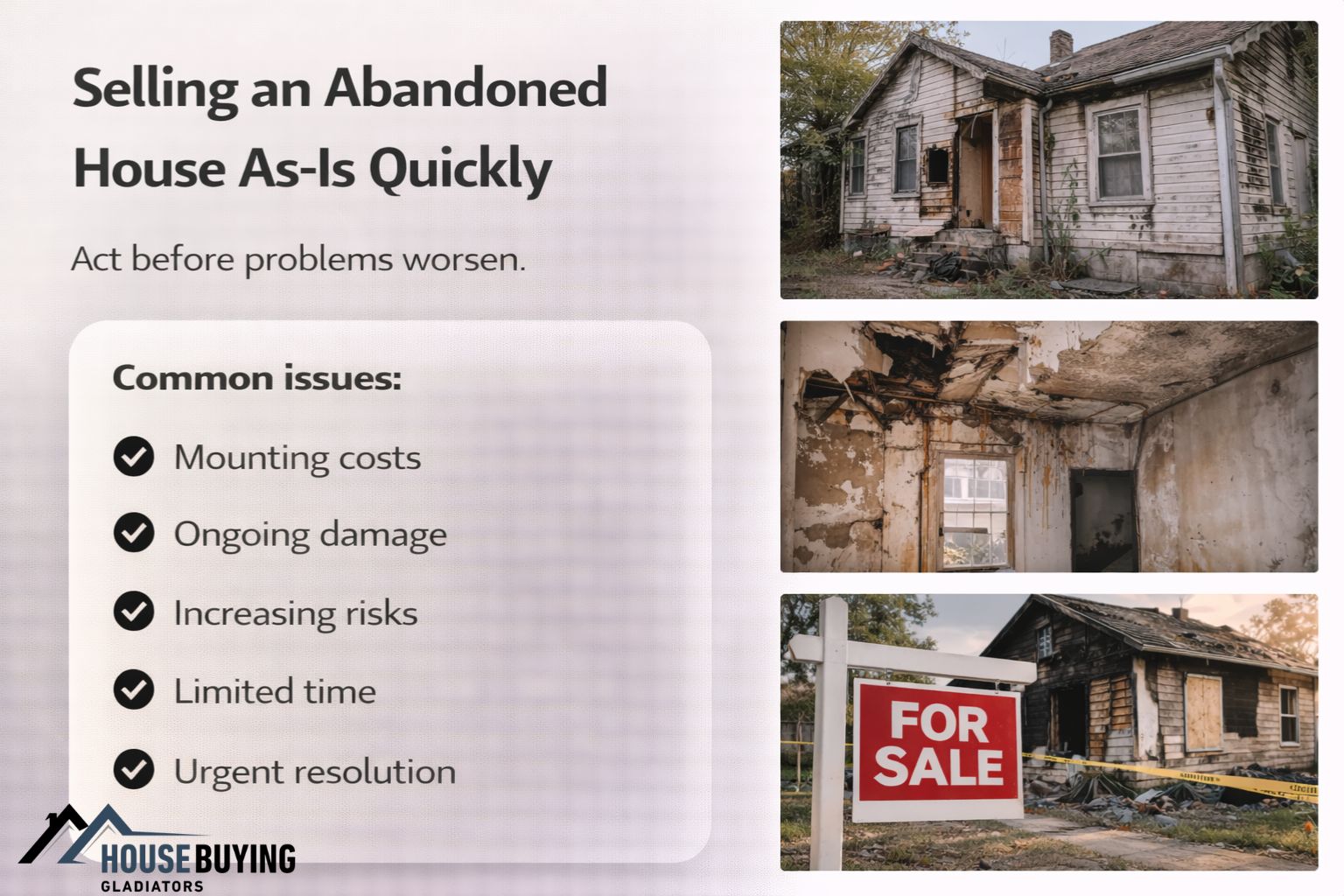 Sell Abandoned House Knox County TN Without Repairs or Delays