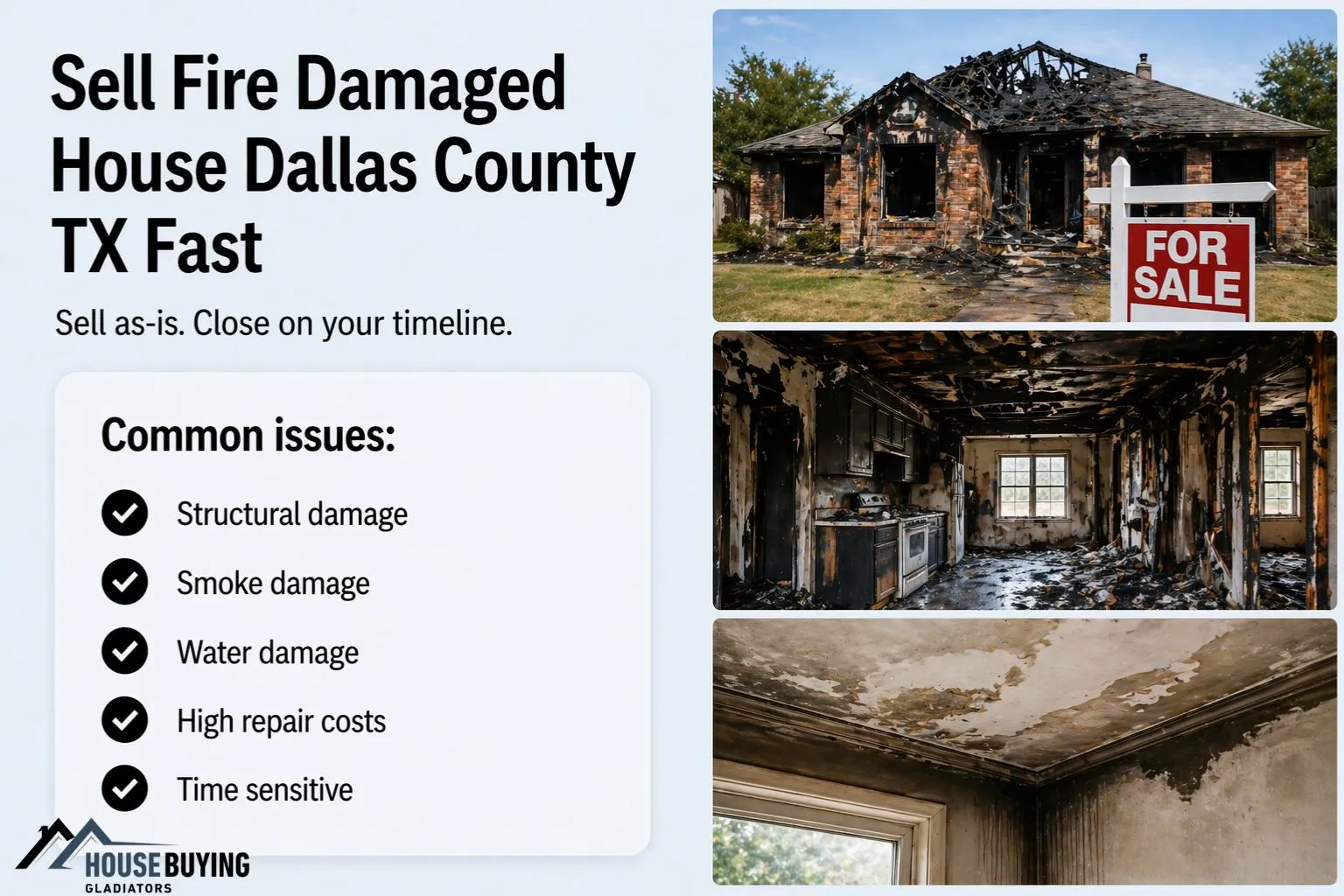 Sell Fire Damaged House Dallas County TX Fast