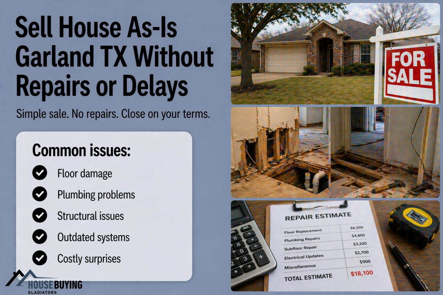 Sell House As-Is Garland TX Without Repairs or Delays