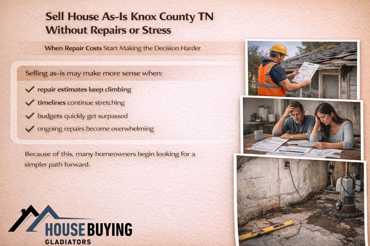 Sell House As-Is Knox County TN Without Repairs or Stress