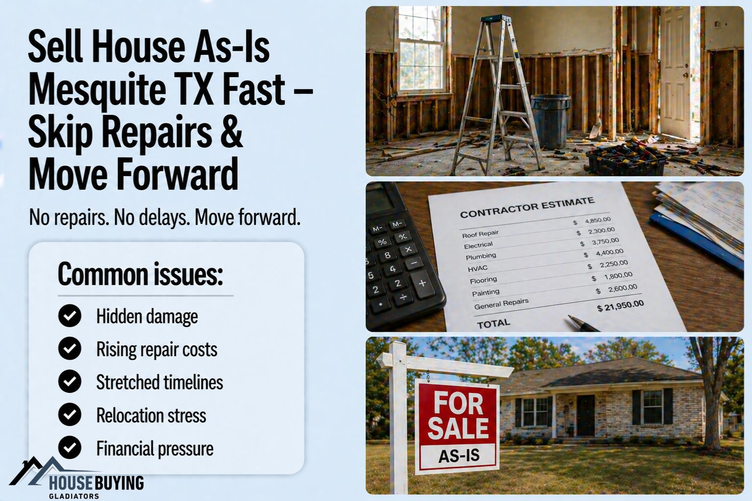 Sell House As-Is Mesquite TX Fast – Skip Repairs & Move Forward
