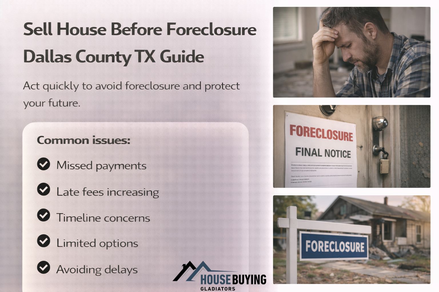 Sell House Before Foreclosure Dallas County TX Guide