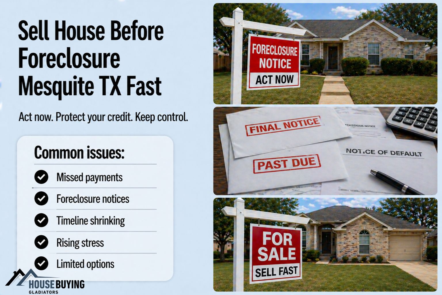 Sell House Before Foreclosure Mesquite TX Fast