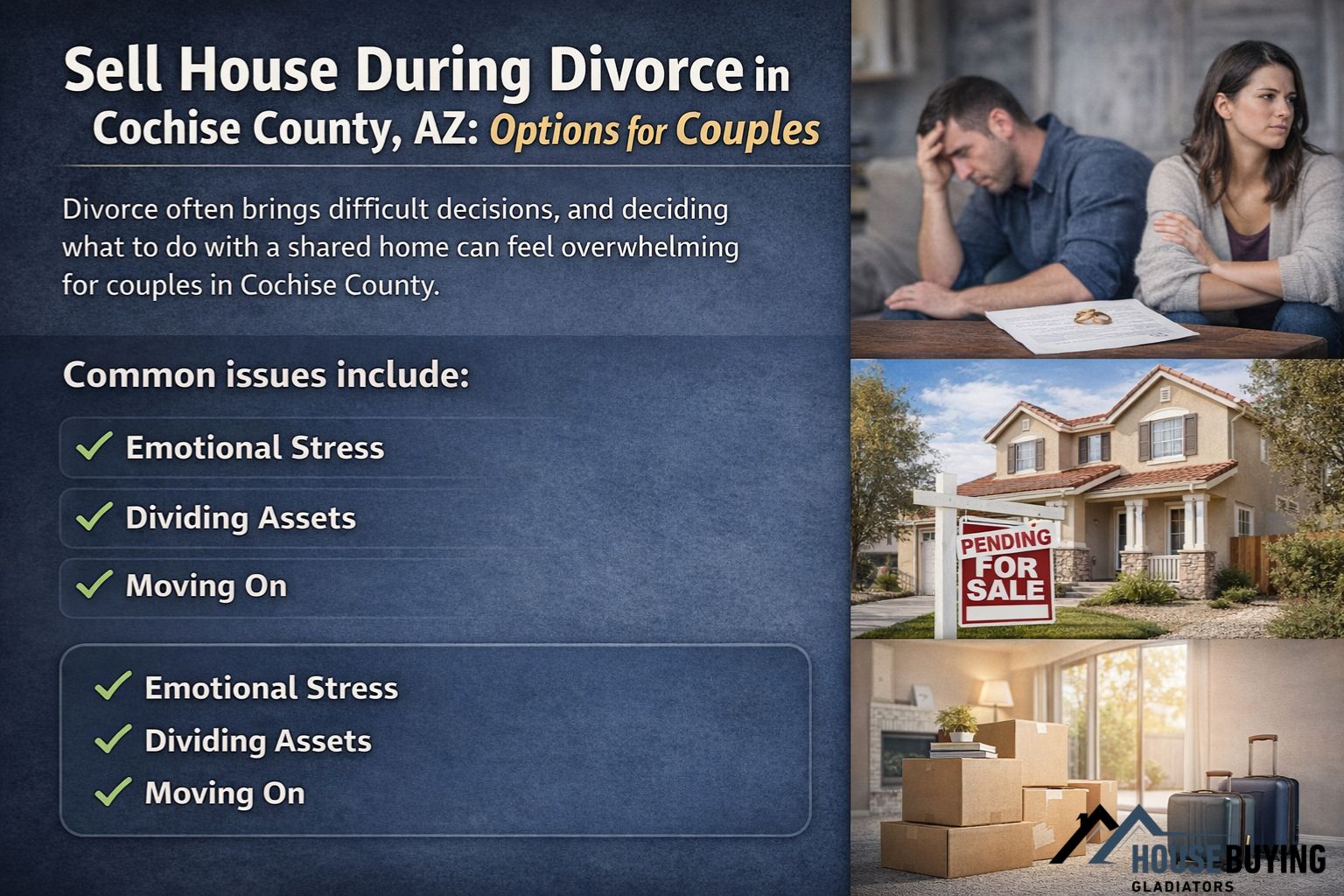 Sell House During Divorce Cochise County AZ Options for Couples