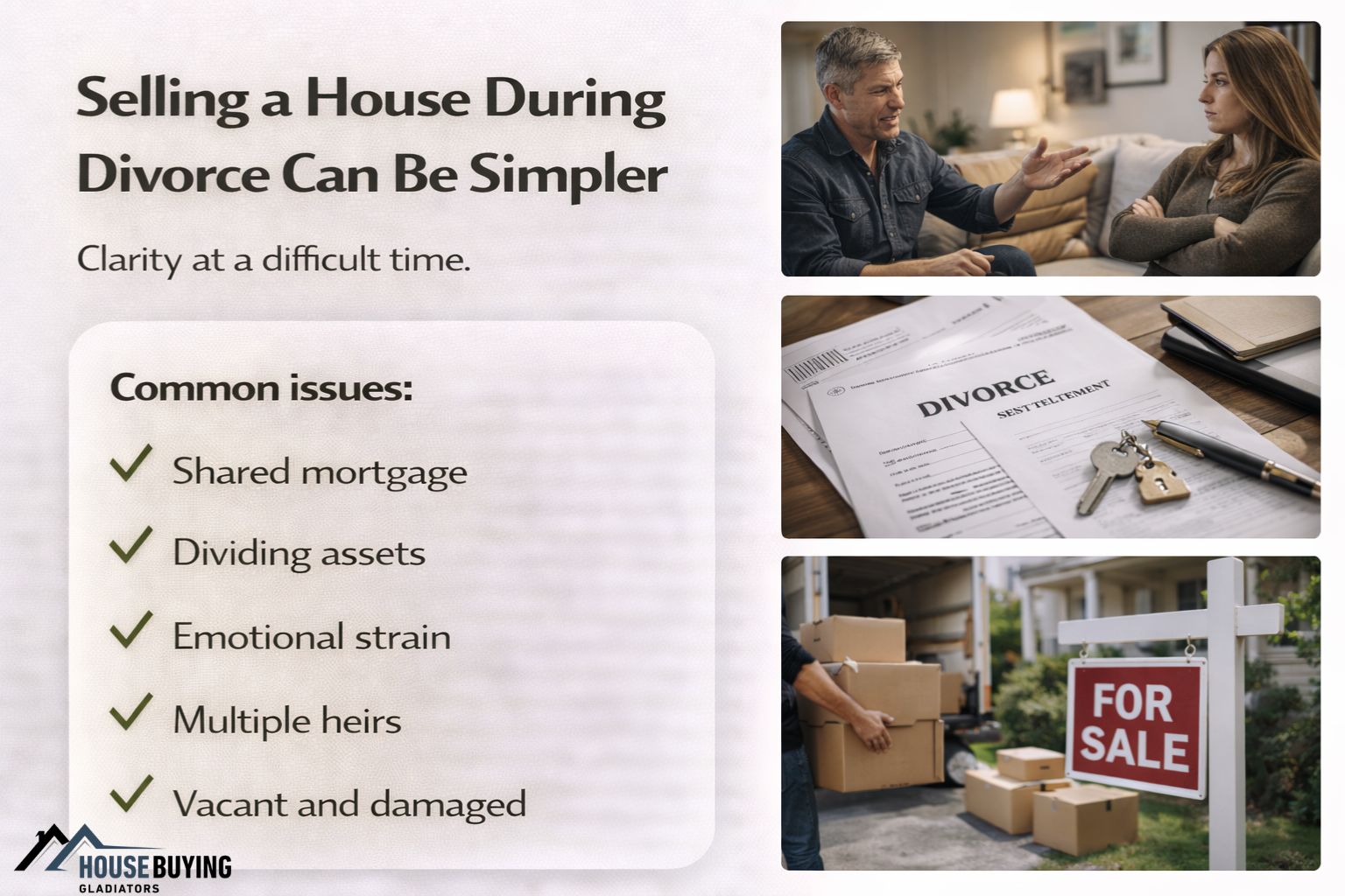 Sell House During Divorce Knox County TN Without Added Stress