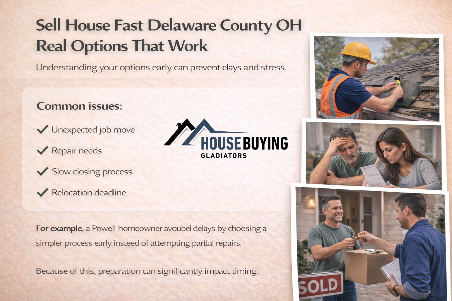Sell House Fast Delaware County OH Real Options That Work