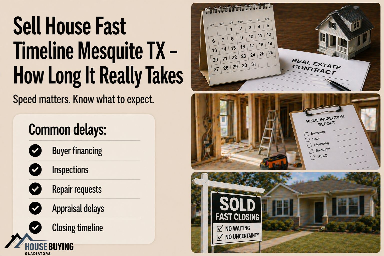 Sell House Fast Timeline Mesquite TX – How Long It Really Takes