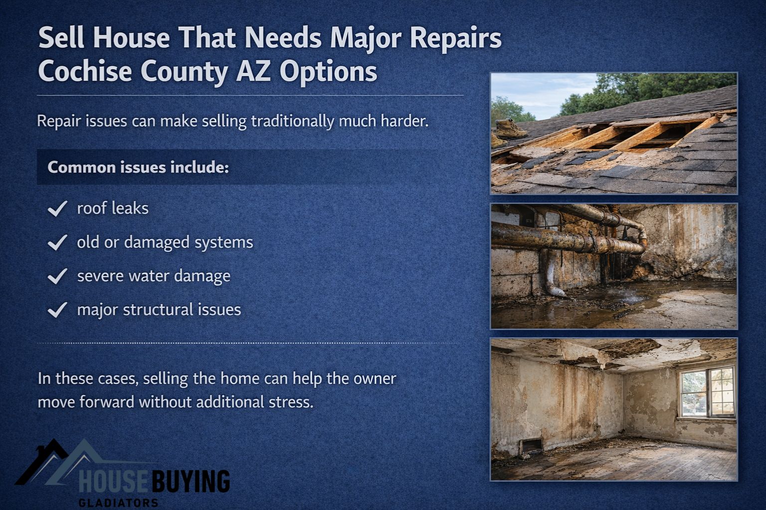 Sell House That Needs Major Repairs Cochise County AZ Options