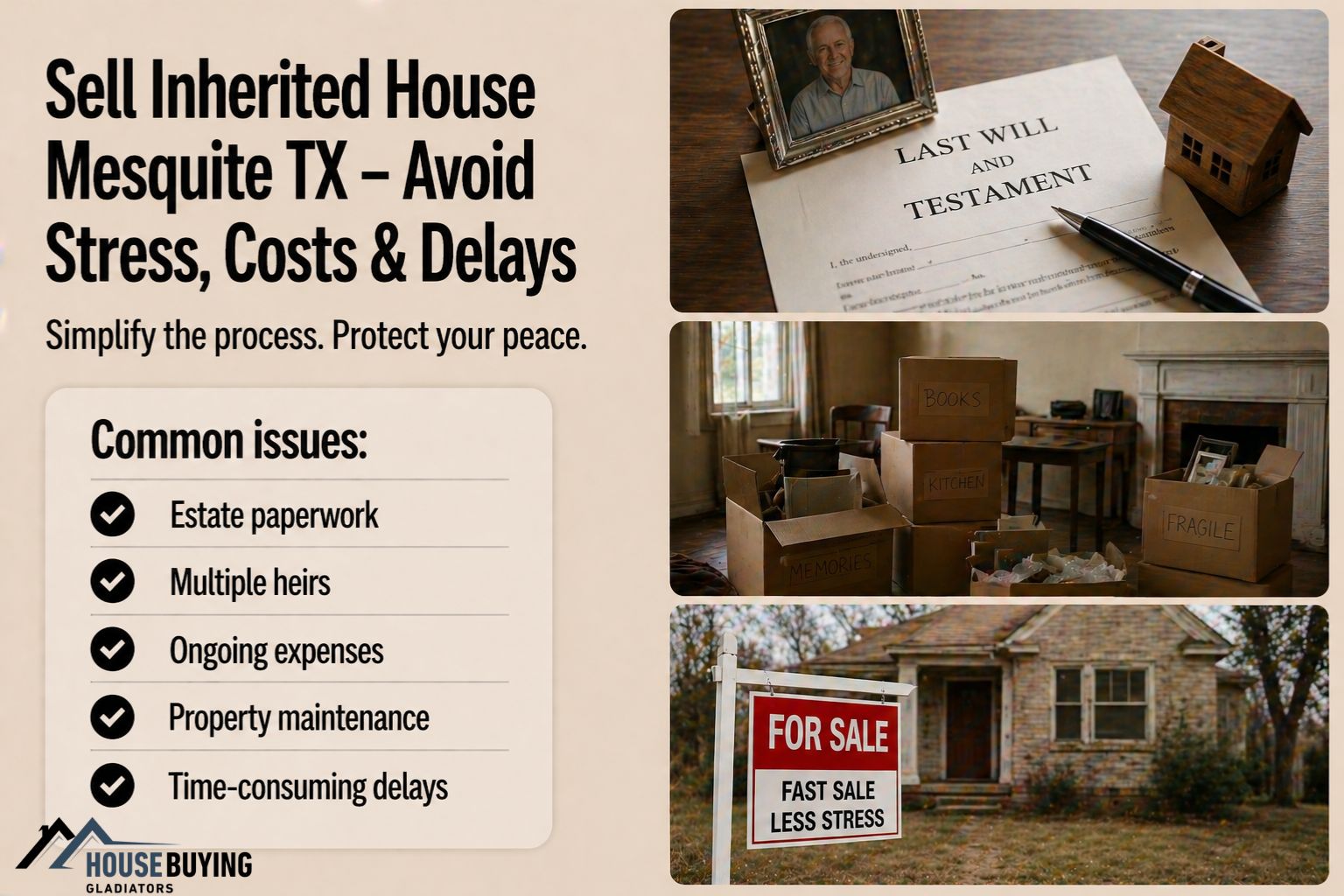 Sell Inherited House Mesquite TX – Avoid Stress, Costs & Delays