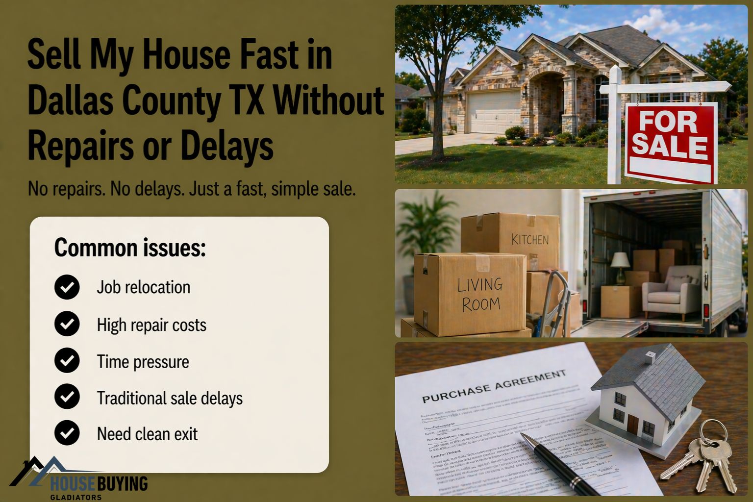 Sell My House Fast in Dallas County TX Without Repairs or Delays