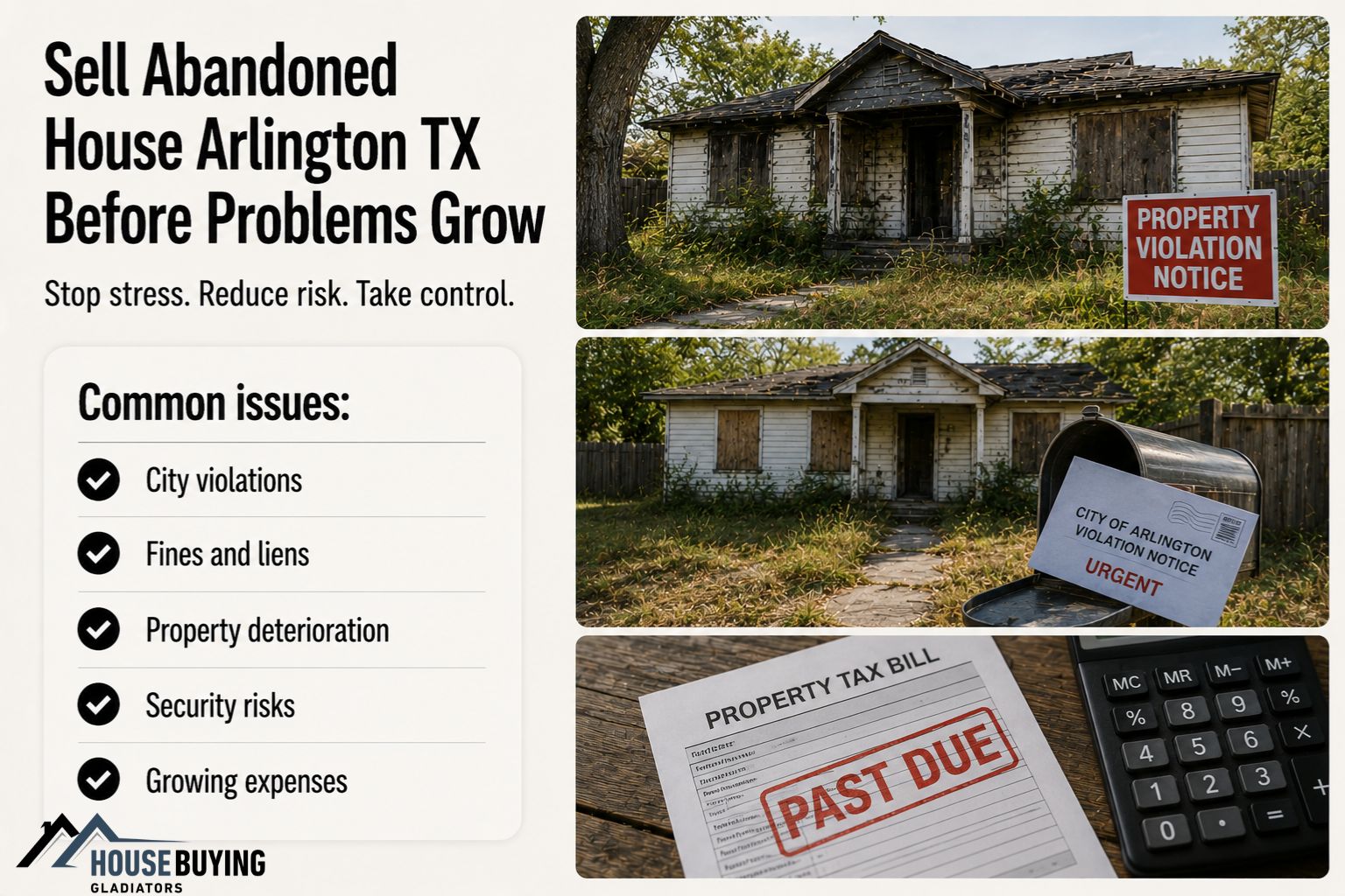 Sell Abandoned House Arlington TX Before Problems Grow
