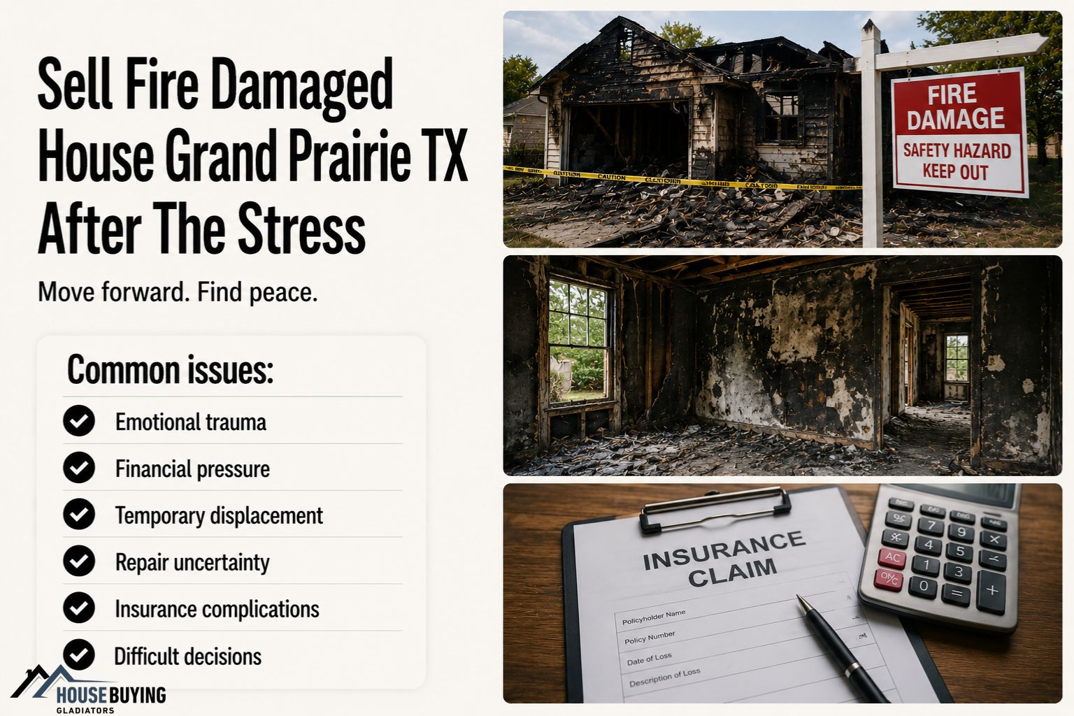 Sell Fire Damaged House Grand Prairie TX After The Stress