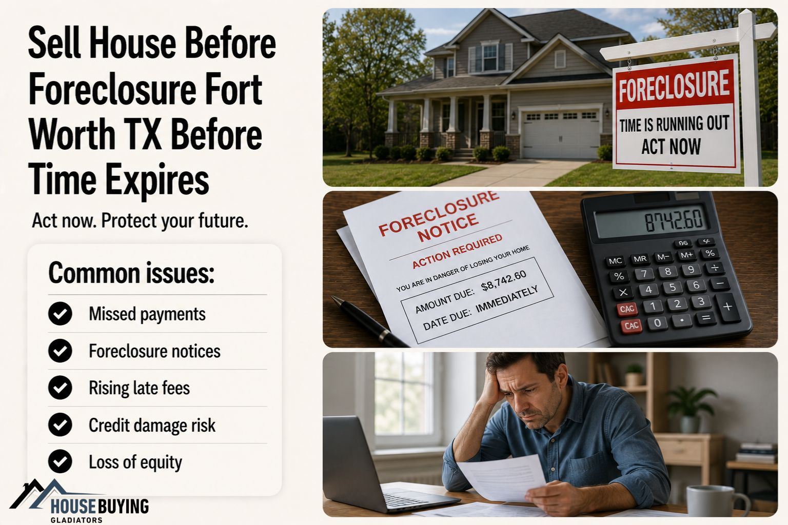 Sell House Before Foreclosure Fort Worth TX Before Time Expires