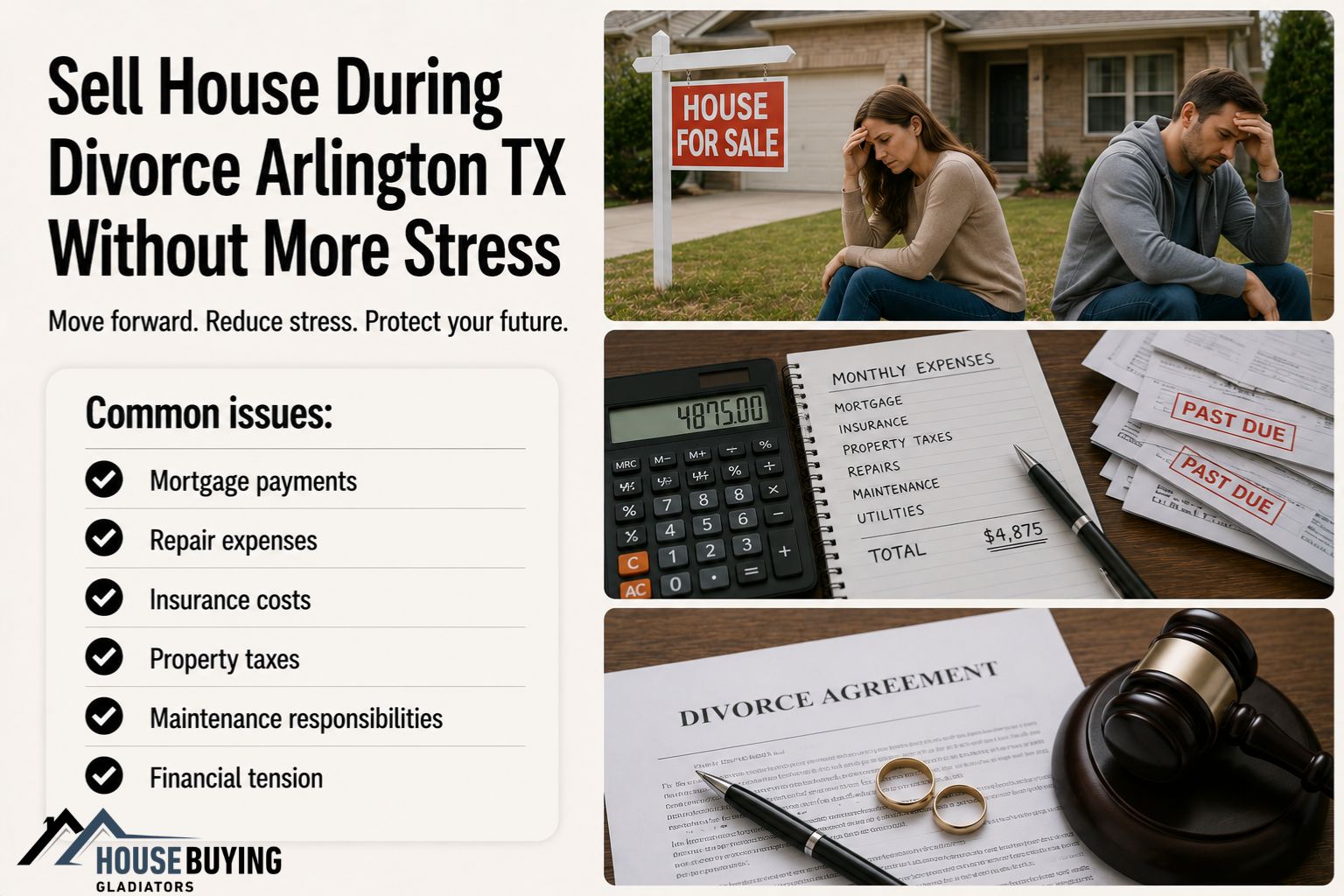 Sell House During Divorce Arlington TX Without More Stress