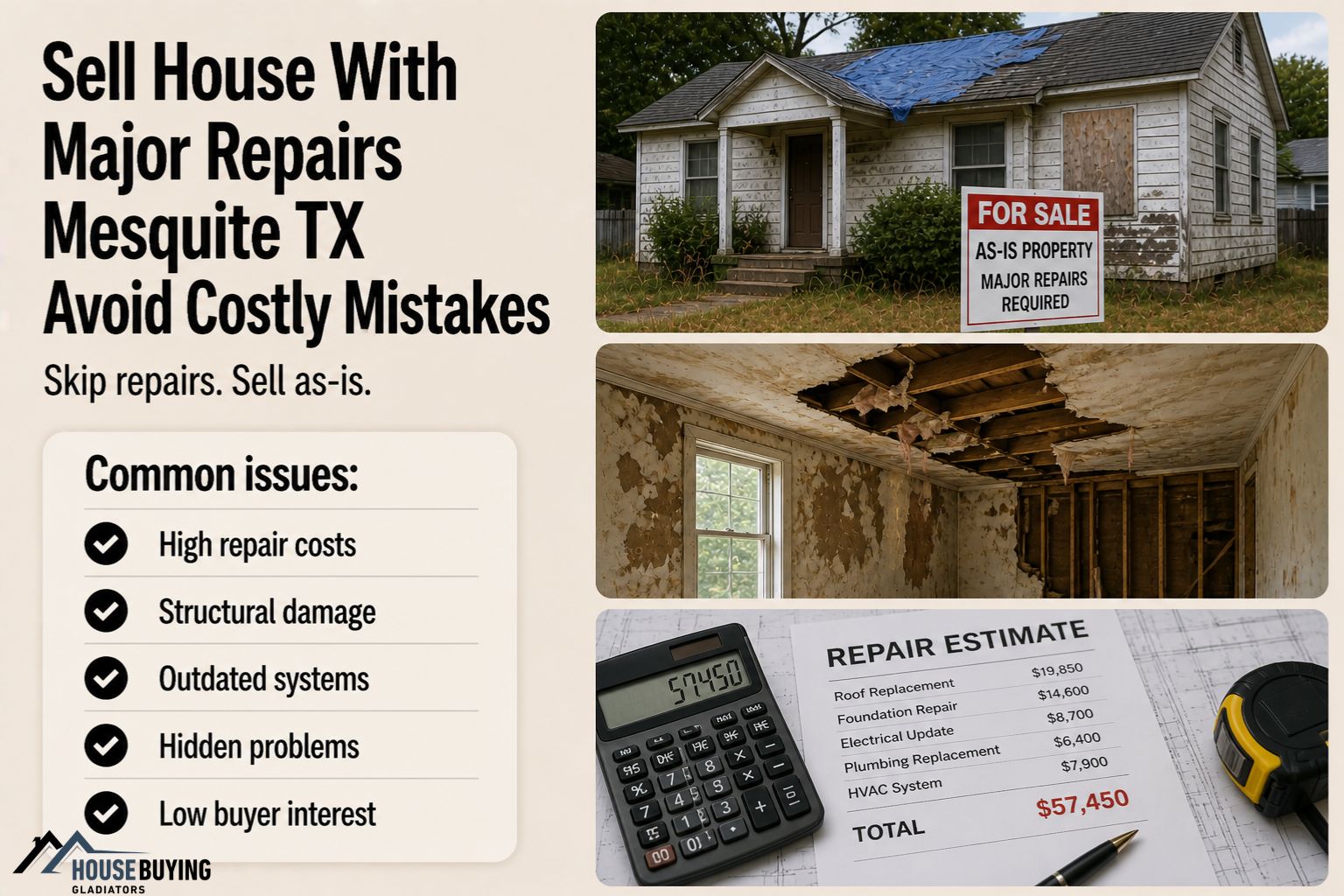 Sell House With Major Repairs Mesquite TX Avoid Costly Mistakes