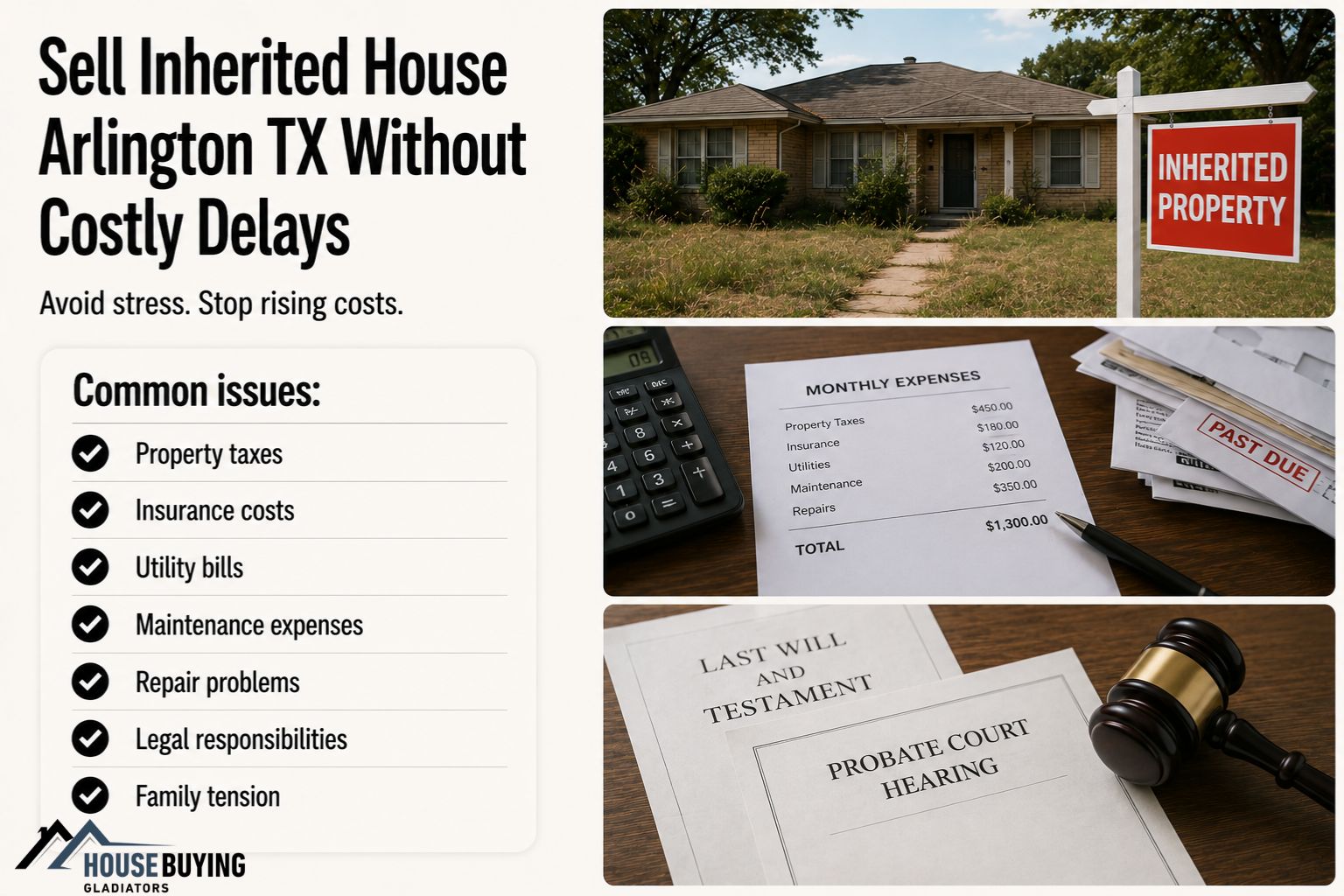 Sell Inherited House Arlington TX Without Costly Delays