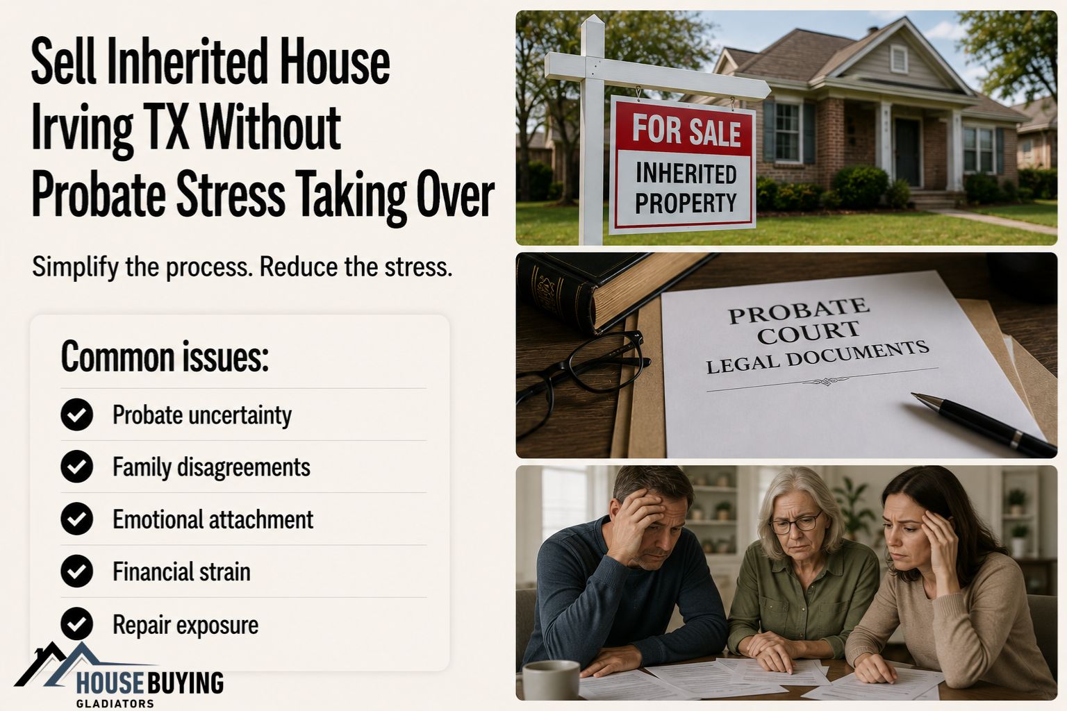 Sell Inherited House Irving TX Without Probate Stress Taking Over