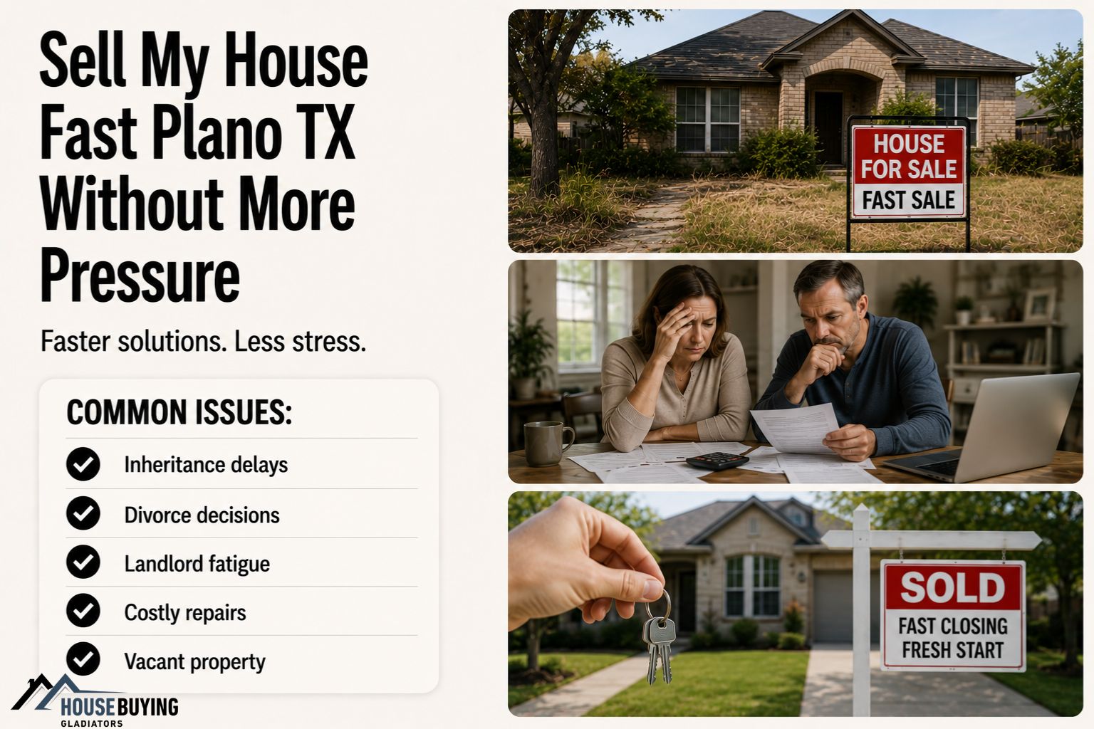 Sell My House Fast Plano TX Without More Pressure