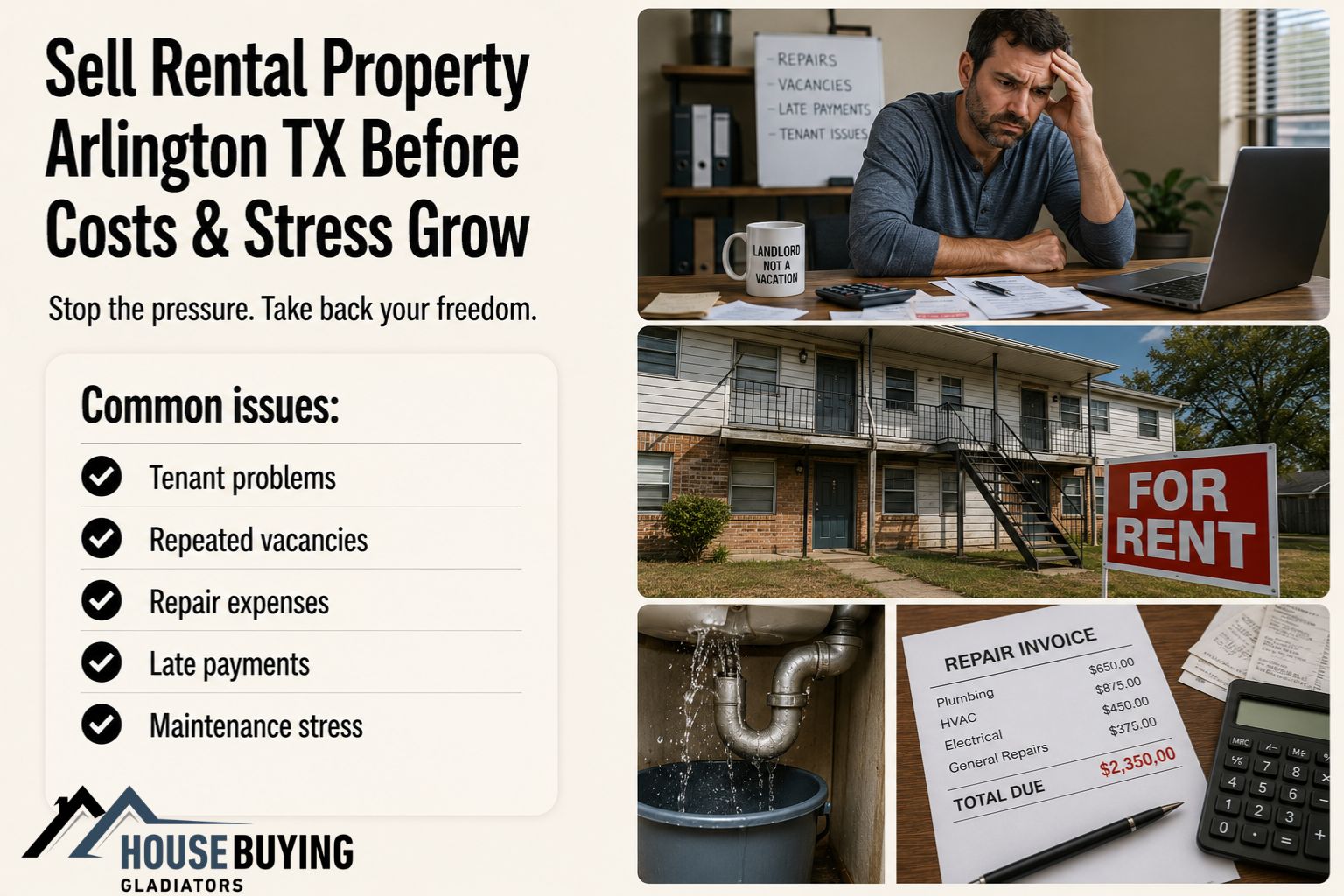 Sell Rental Property Arlington TX Before Costs & Stress Grow