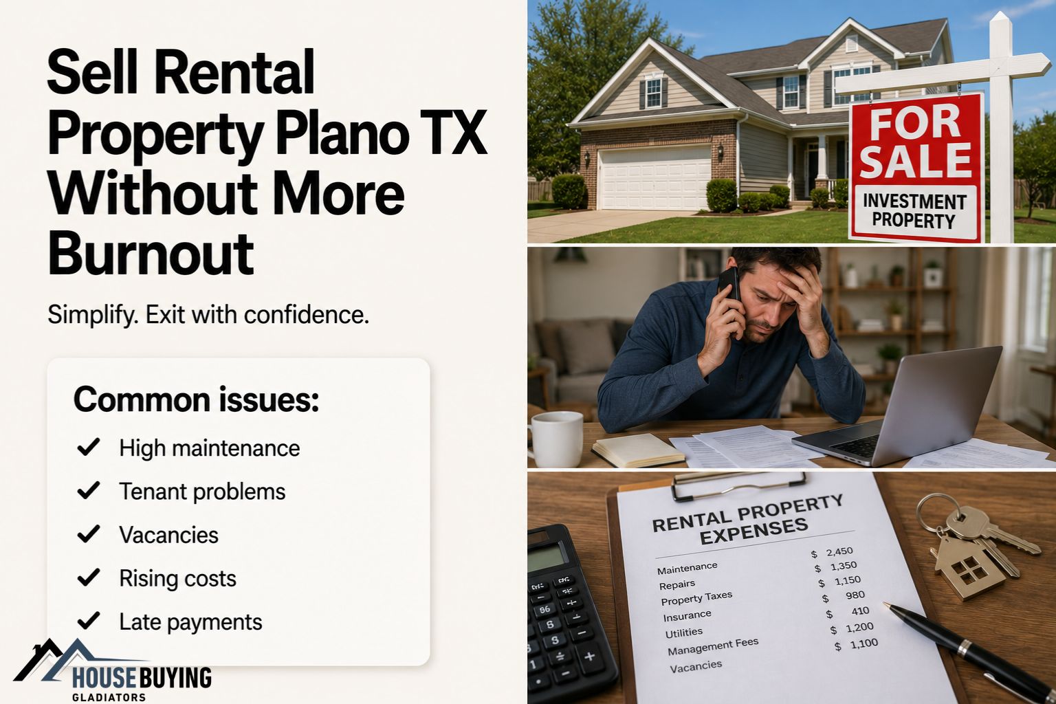 Sell Rental Property Plano TX Without More Burnout