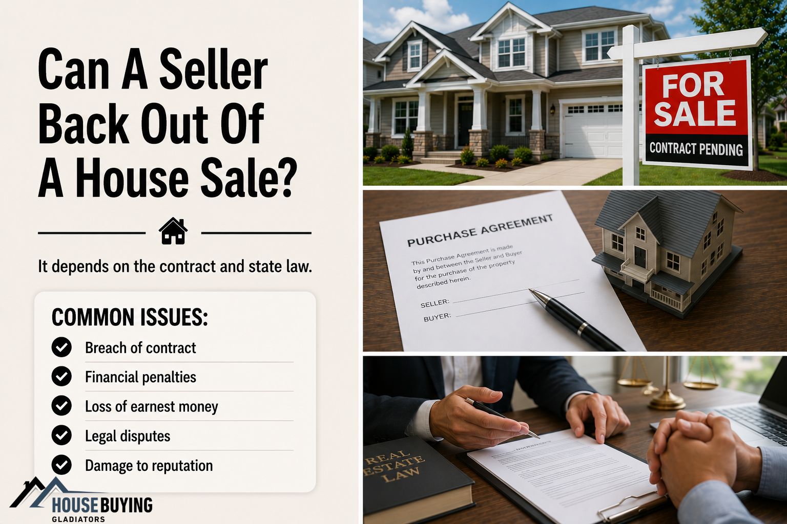 Can A Seller Back Out Of A House Sale