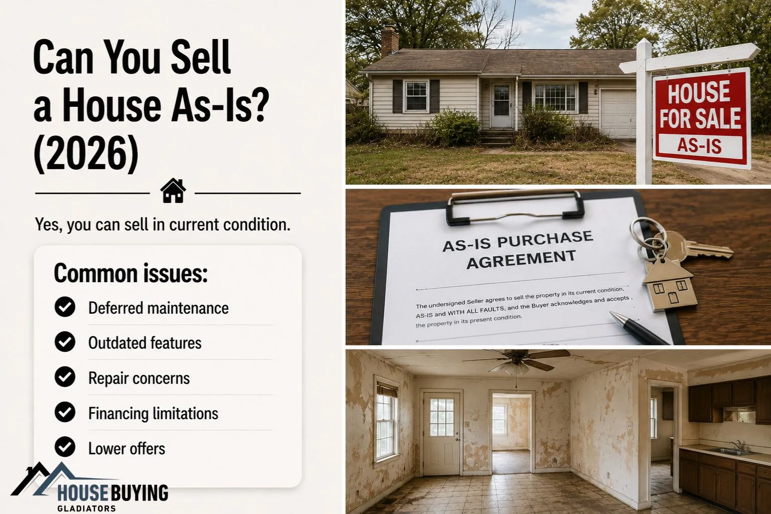 Can You Sell a House As-Is (2026)