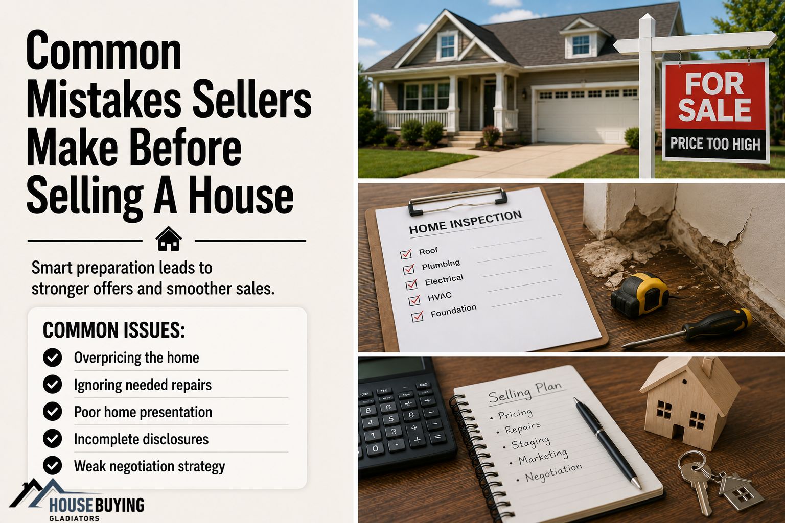 Common Mistakes Sellers Make Before Selling A House