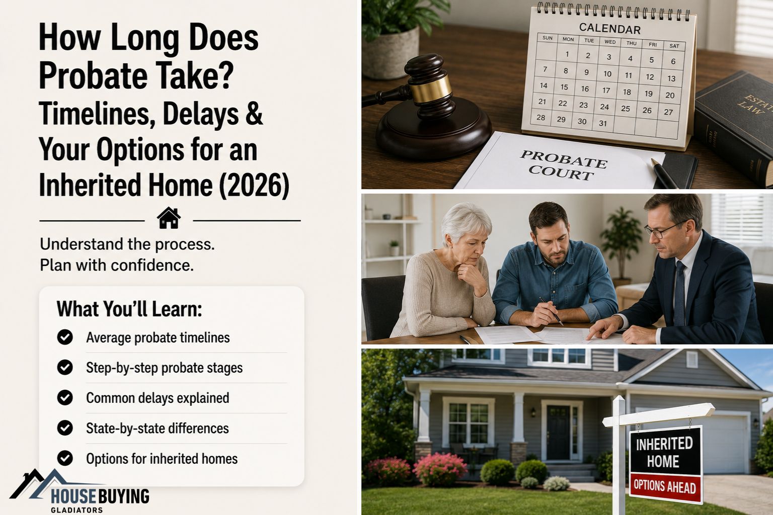 How Long Does Probate Take Timelines, Delays & Your Options for an Inherited Home (2026)