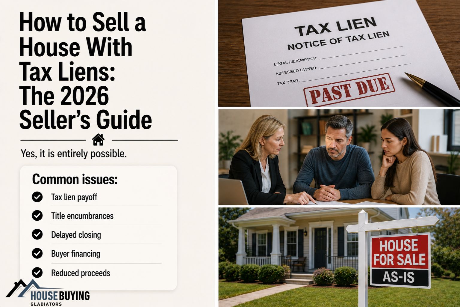 How to Sell a House With Tax Liens The 2026 Seller's Guide