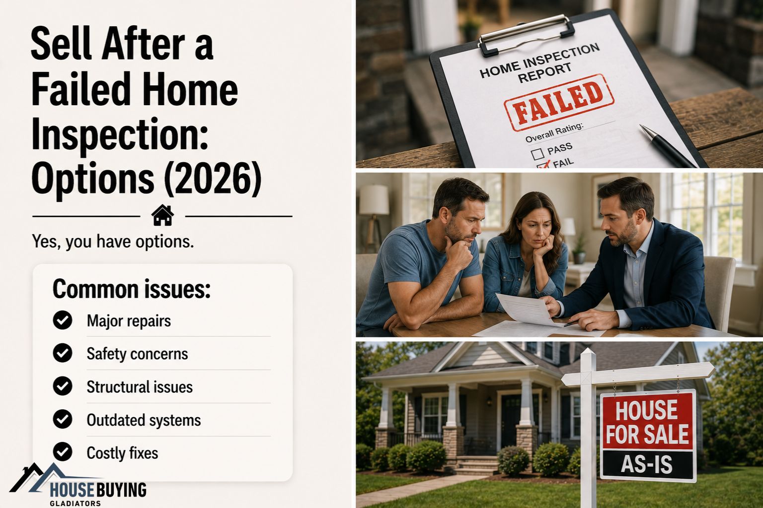 Sell After a Failed Home Inspection Options (2026)