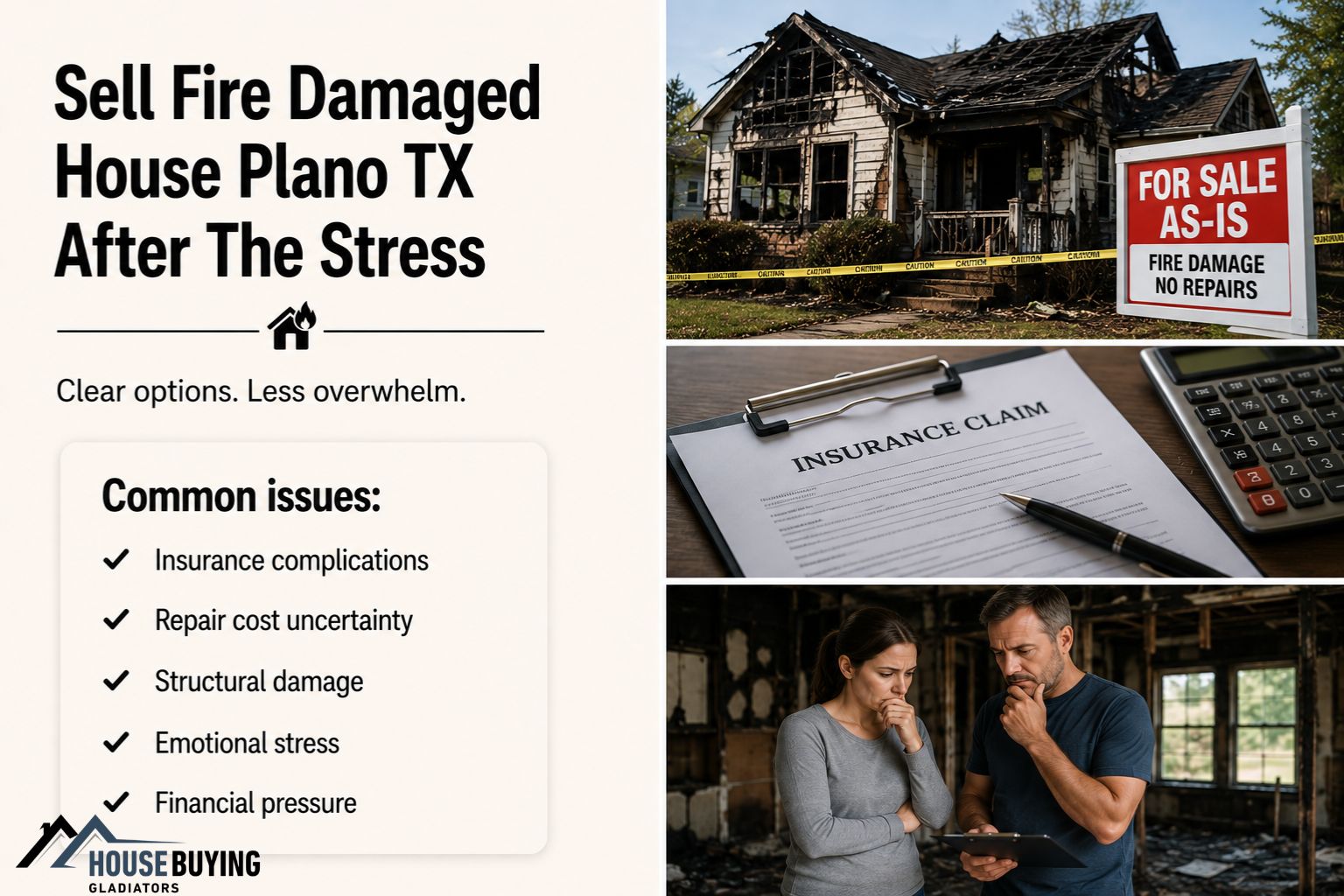 Sell Fire Damaged House Plano TX After The Stress