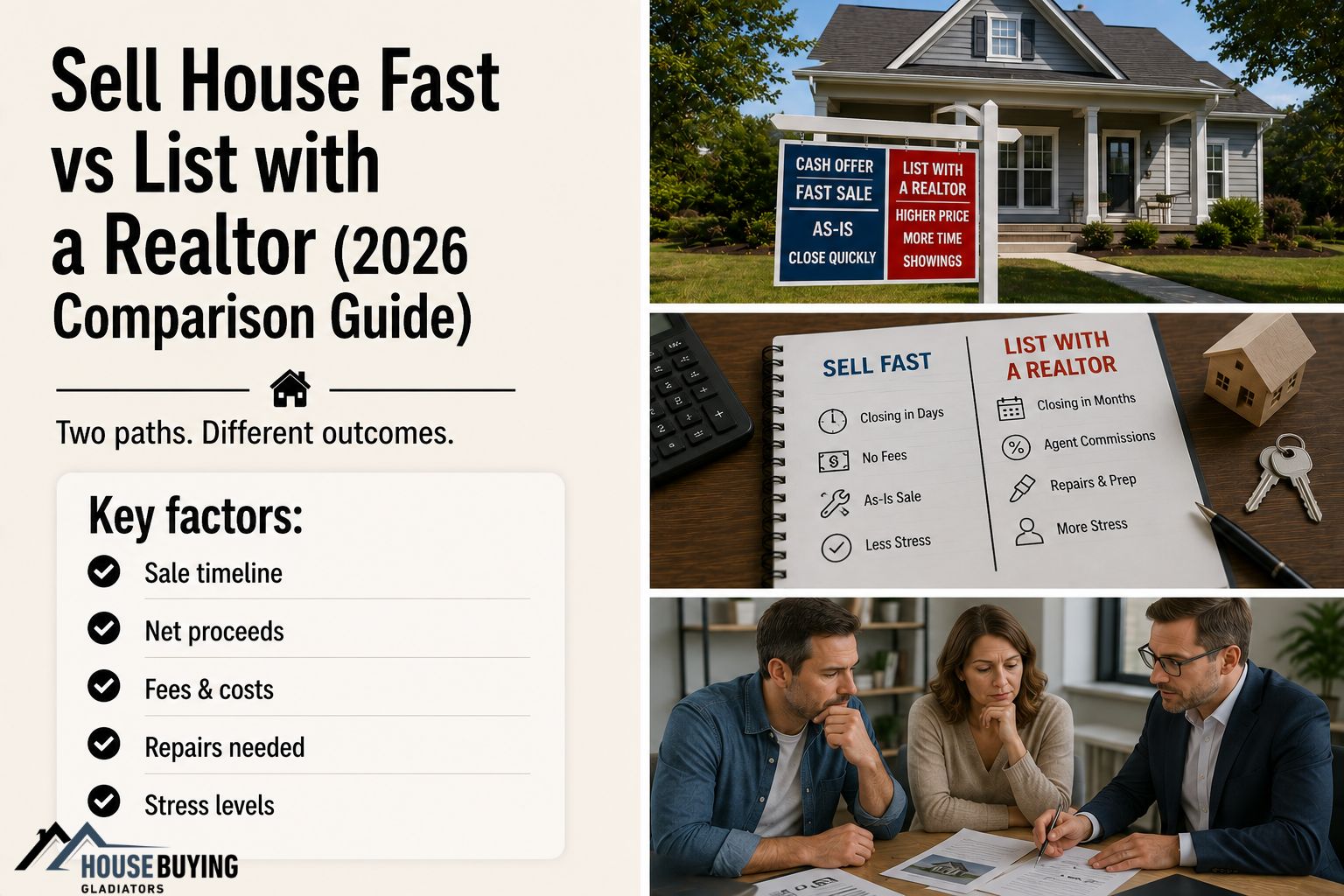 Sell House Fast vs List with a Realtor (2026 Comparison Guide)