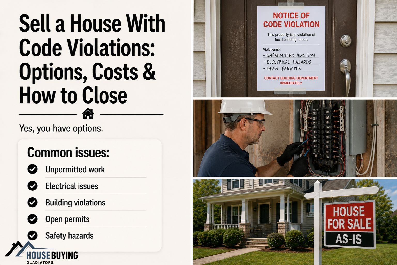 Sell a House With Code Violations Options, Costs & How to Close