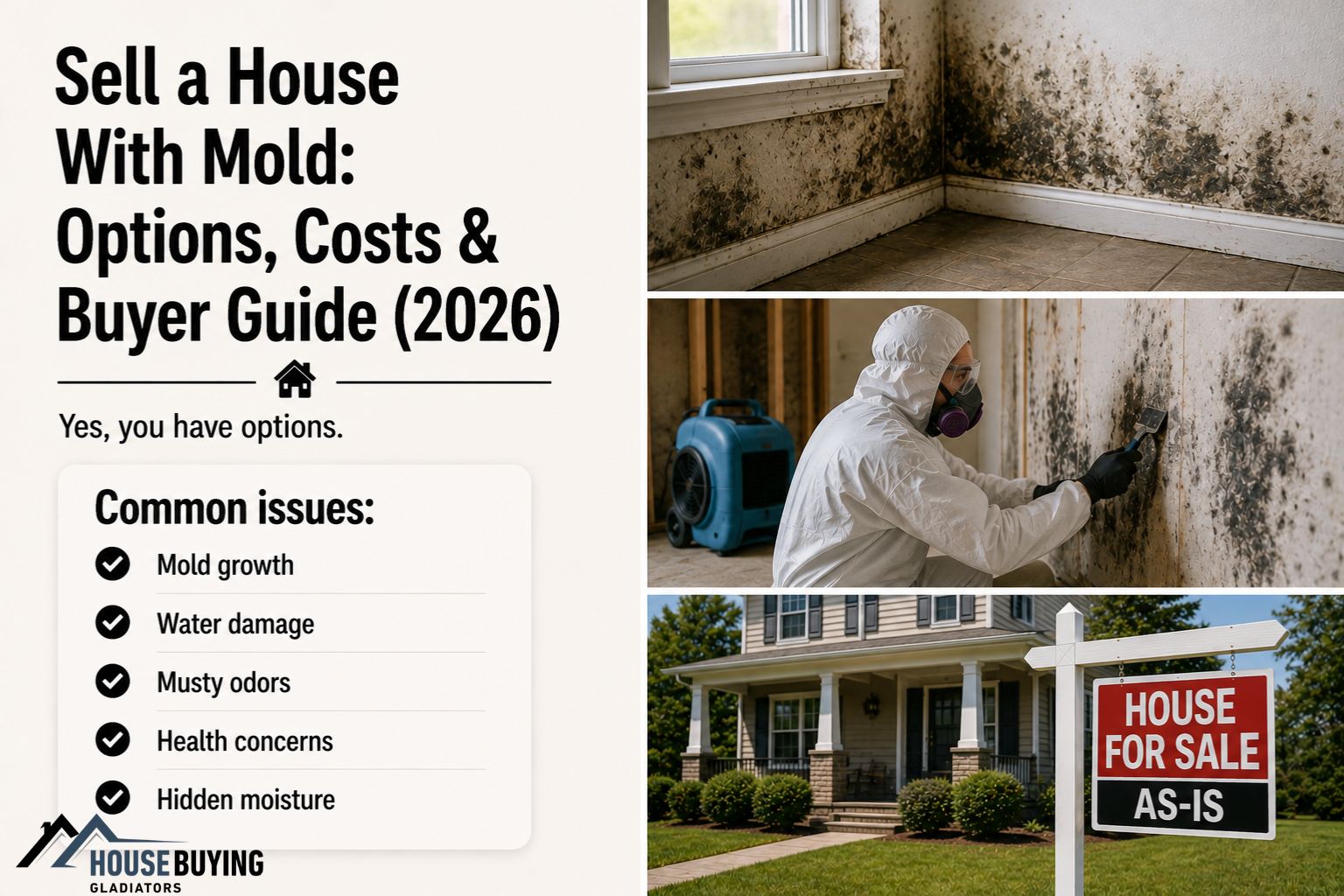 Sell a House With Mold Options, Costs & Buyer Guide (2026)