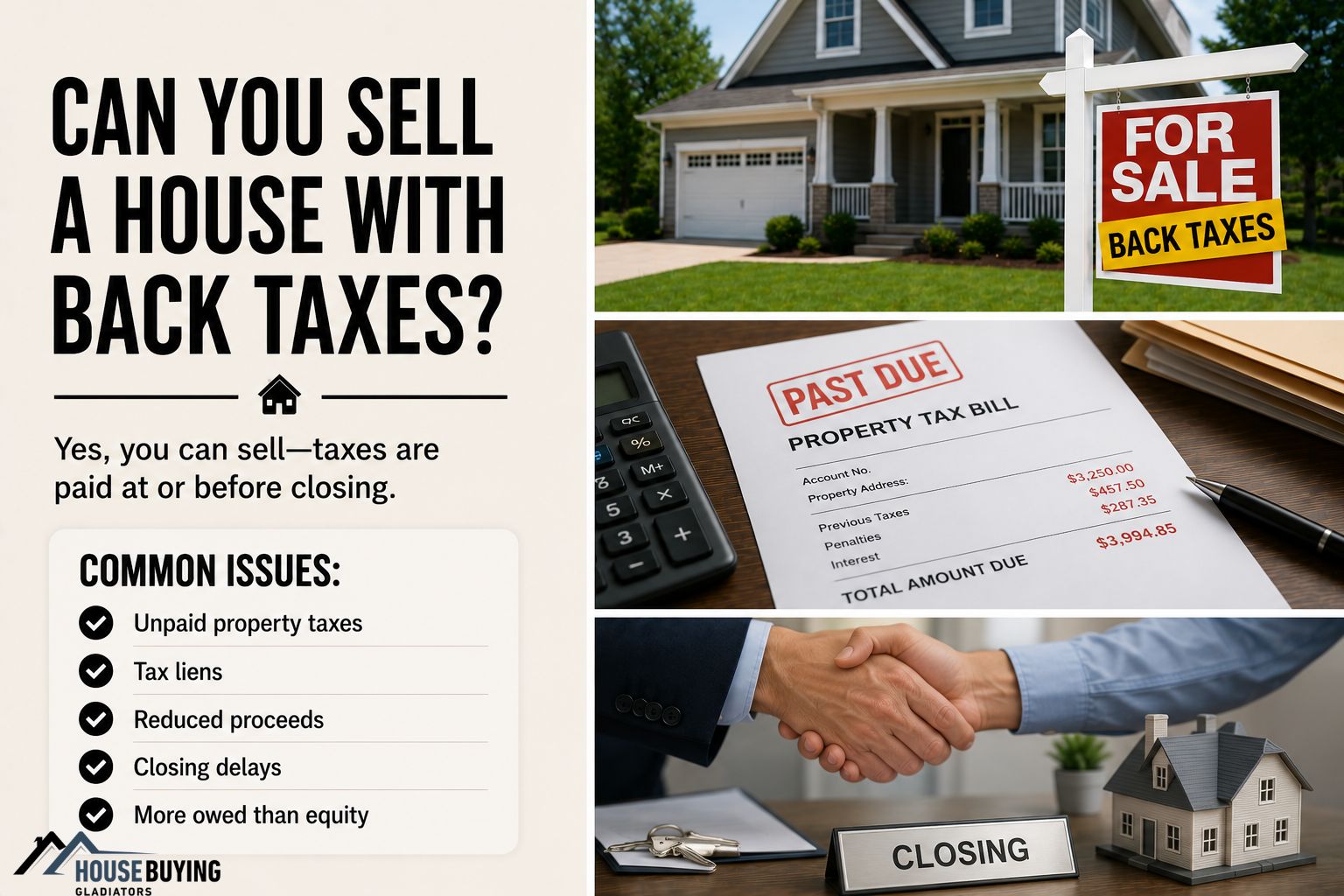 Can You Sell A House With Back Taxes