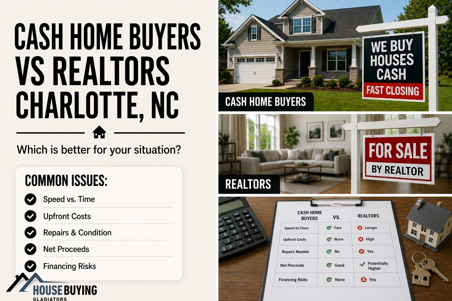 Cash Home Buyers vs Realtors Charlotte NC Which Is Better