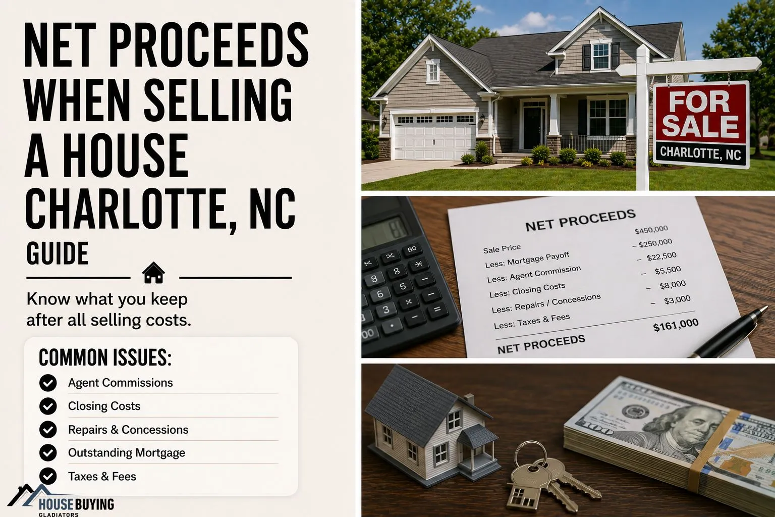 Net Proceeds When Selling A House Charlotte NC Guide