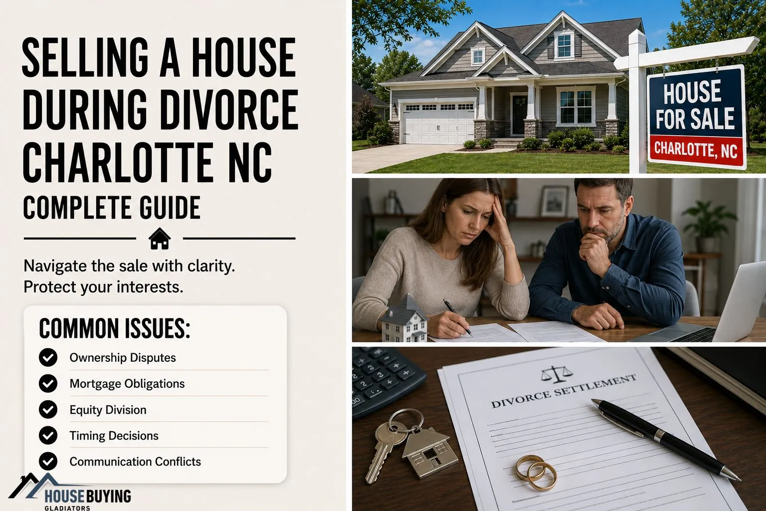 Selling A House During Divorce Charlotte NC Complete Guide