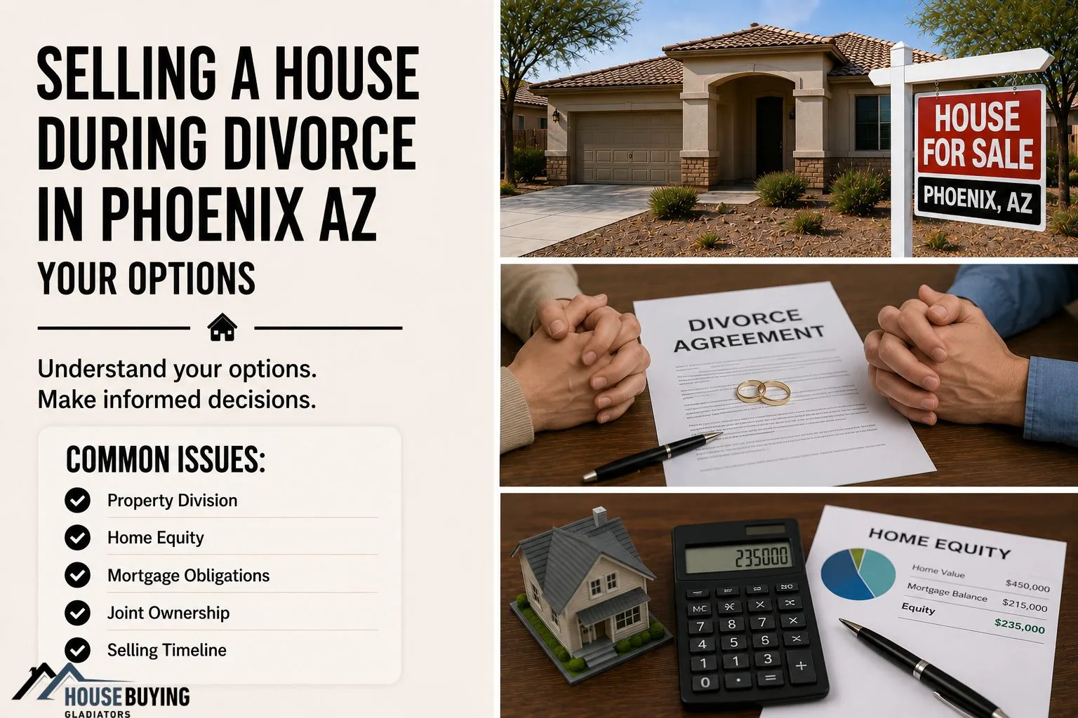 Selling A House During Divorce In Phoenix AZ Your Options